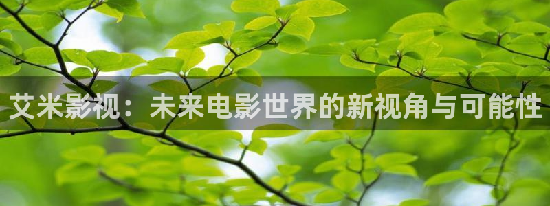 爱丫爱丫在线影院电视剧：艾米影视：未来电影世界的新视角与可能性